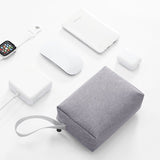 Electronic Cable Bag Mini Tablet Phone Cable Travel Organizer Storage Pouch Wear-Resistant Power storage bag（Grey） In Australia - Darrahopens