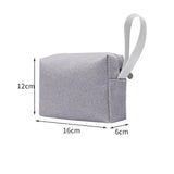 Electronic Cable Bag Mini Tablet Phone Cable Travel Organizer Storage Pouch Wear-Resistant Power storage bag（Grey）