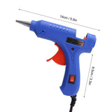 Glue Guns With Sticks 20w Hot Melting Glue Guns For Arts Craft 110-240v Suitable For Pasting Toy Models Making (blue) In Australia - Darrahopens