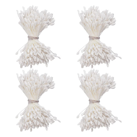 White Matte Stamens for Crafts, 1300 Pcs Stamens for Artificial Flowers DIY Wedding Party Home Scrapbook Decoration In Australia - Darrahopens