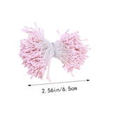 DIY Headwear Pearl Flower Making Buds Flower Floral Stamens for Flower Making Plaster pink 1 Bundles，2.17-Inch