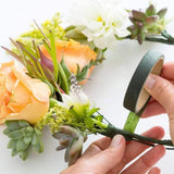12 Rolls 0.43 Inch 22 Yard Green Floral Tape for Bouquet Stem Wrapping - Adhesive, Waterproof and Flexible (Dark Green)
