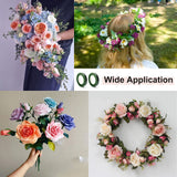 12 Rolls 0.43 Inch 22 Yard Green Floral Tape for Bouquet Stem Wrapping - Adhesive, Waterproof and Flexible (Dark Green) In Australia - Darrahopens