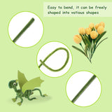 Dark Green Chenille Stems Pipe Cleaners, 12 Inch Colored Pipe Cleaners Craft Supplies, 200 Pcs Pipe Cleaners for Crochet Projects