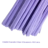100 Pieces Light Purple Pipe Cleaner Craft Set,Thick Fuzzy Chenille Stem Pipe Cleaners for DIY Craft Projects and Decorations In Australia - Darrahopens