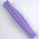100 Pieces Light Purple Pipe Cleaner Craft Set,Thick Fuzzy Chenille Stem Pipe Cleaners for DIY Craft Projects and Decorations