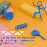 200PCS Pipe Cleaners, Light Blue Pipe Cleaners Chenille Stem, Pipe Cleaners Craft Supplies for DIY Arts Crafts Project