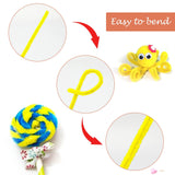 200Pcs Pipe Cleaners Chenille Stems, Yellow Pipe Cleaners for Easter DIY Craft, 12 inch Crafting Pipe Cleaners, 6mm Chenille Stem In Australia - Darrahopens