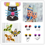 240 Pieces 15mm Wiggle Eyes Multi Color Google Eyes with Self- Adhesive Eyelash Googly Eyes for puppets, dolls, birthday cards