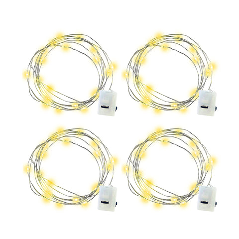 LED String Lights 1m Battery Operated Firefly Lights Create a Romantic Dreamy Atmosphere 20 Led Lights