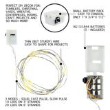 LED String Lights 1m Battery Operated Firefly Lights Create a Romantic Dreamy Atmosphere 20 Led Lights