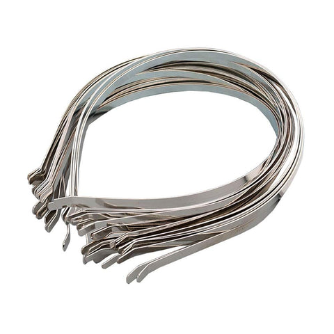 15 Pcs 5mm Smooth Metal Headbands Frames Blank Base Hairband Head Bands Hair Band Hairband Headband Women DIY Accessory In Australia - Darrahopens
