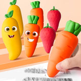 Three Fruit Erasers Student Creative Stationery Office Creative Erasers Sketch Erasers Funny Cute Party Favors