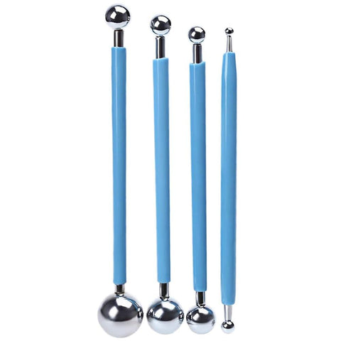 Metal Ball Cake Decorating Molding Modelling Tool Set Cake Cutter Icing Decorating Flower Modelling Tools (Set of 4) In Australia - Darrahopens