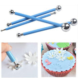 Metal Ball Cake Decorating Molding Modelling Tool Set Cake Cutter Icing Decorating Flower Modelling Tools (Set of 4) In Australia - Darrahopens