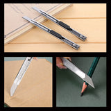 4pcs Professional Stainless Steel Lockable Cutter Knife / 9mm Snap Off Blades / 30 Degree Foil Knife/Utility Knife/Graphic Knife In Australia - Darrahopens