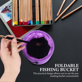 4Pcs folding bucket Foldable Paint Brush Washer collapsible sand toys for beach Paint Brush Washer Cleaner toy's for kids Foldable