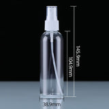 3Pack 100ML Plastic Spray Bottles, Refillable Plastic Spray Bottles with Lids, Clear Empty Fine Mist Plastic Mini for Essential