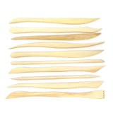 10-Piece Double Ended Wooden Mini Modeling Tools Clay Sculpture Tools for Cutting, Carving and Smoothing
