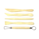 Polymer Clay Sculpting Tools Set - 5 Pcs Pottery Tool Kit - Ceramic Pottery & Clay Ribbon Wood Modeling Tools Kit (5 Pack) In Australia - Darrahopens