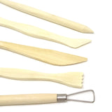 Polymer Clay Sculpting Tools Set - 5 Pcs Pottery Tool Kit - Ceramic Pottery & Clay Ribbon Wood Modeling Tools Kit (5 Pack)