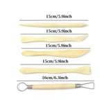 Polymer Clay Sculpting Tools Set - 5 Pcs Pottery Tool Kit - Ceramic Pottery & Clay Ribbon Wood Modeling Tools Kit (5 Pack)