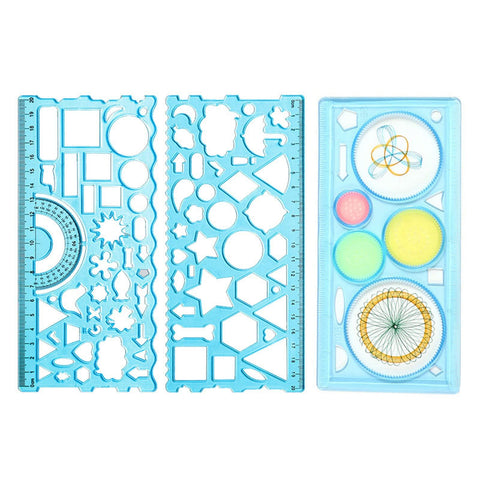 3 Pcs Multifunctional Geometric Ruler for Drawing Tools School Supplies Rulers multi-functional measuring ruler 4-point group In Australia - Darrahopens