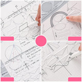 1 Pc Clear Geometry Ruler Architectural Templates Drawing Template Template Architecture Hollow Drafting Ruler Shapes 7.56x4.53in In Australia - Darrahopens