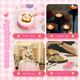 Tea Candles Wedding 10 Pack Party and Home Decoration Tealight Small Wishing Bulk with 1.5-2 Hours Extended Burn Time Mini  (Pink) In Australia - Darrahopens