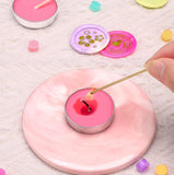 Tea Candles Wedding 10 Pack Party and Home Decoration Tealight Small Wishing Bulk with 1.5-2 Hours Extended Burn Time Mini  (Pink)