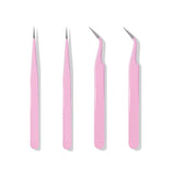 4PCS Precision Tweezers Set, Diamond Painting Tools, Anti-Static Stainless Steel Curved & Point Tip Tweezers, for Nail Art,DIY In Australia - Darrahopens