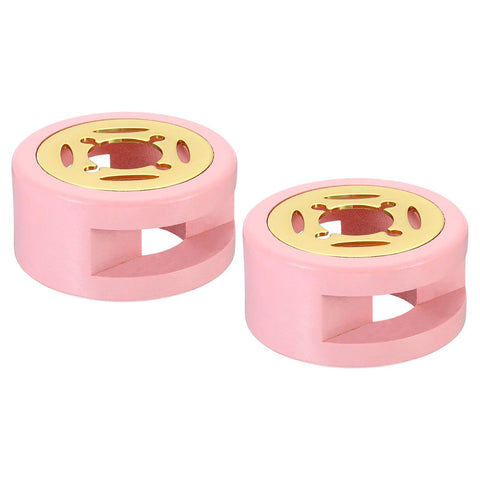 Wax Seal Warmer, 2 Pack Wax Seal Melter Retro Melt Stove Pot Furnace Tool for Wax Sealing Beads Stamp Letter Envelope, Pink