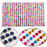 5 sheets Self-Adhesive Colorful Gem Rhinestone Stickers Face Gems Hair Jewels Hair Bling Face Jewels Stick On Tooth Gems In Australia - Darrahopens