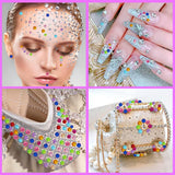 5 sheets Self-Adhesive Colorful Gem Rhinestone Stickers Face Gems Hair Jewels Hair Bling Face Jewels Stick On Tooth Gems In Australia - Darrahopens