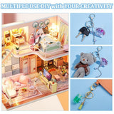 24pcs Mini Cups Keychain Kit Miniature Simulation Plastic Resin Cup Dollhouse Miniature Tableware Pendant Charm for DIY Keychain In Australia - Darrahopens