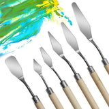 Stainless Steel Pastry Spatula Cake Cream Spatulas Palette Shovel Frosting Icing Smoothing Cake Decorating Tool 7pcs In Australia - Darrahopens
