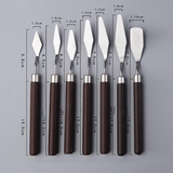 2 Pack Professional Palette Knife Set Painting Stainless Steel Spatula 14 Pieces for Oil Paint Metal Knives Wood Handle,（Red) In Australia - Darrahopens
