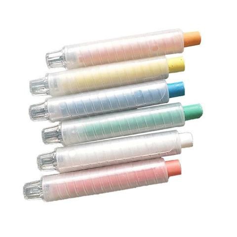 10 pc Clear Chalk Pen Holder Adjustable Chalk Protector Diameter 0.59'' Washable Reusable For School Classroom Office Chalk