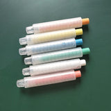 10 pc Clear Chalk Pen Holder Adjustable Chalk Protector Diameter 0.59'' Washable Reusable For School Classroom Office Chalk