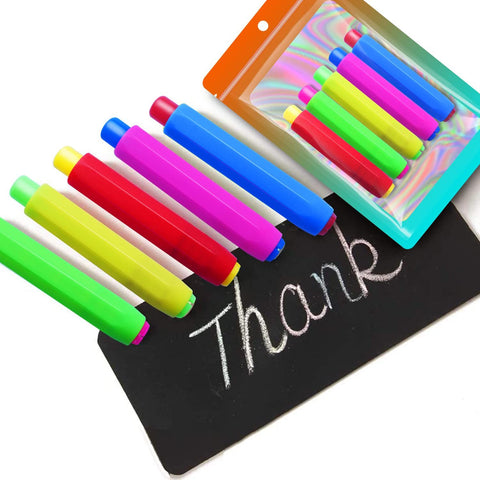 5 Pieces Colorful Plastic Chalk Holders，Blackboard Adjustable Set for Teachers Kids School Office Drawing Board