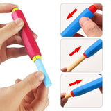 5 Pieces Colorful Plastic Chalk Holders，Blackboard Adjustable Set for Teachers Kids School Office Drawing Board