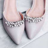 Silver Shoe Clip Shoes Jewelry Decoration Crystal Shoe Buckle for Wedding party-widely used for heels, flats, boots