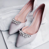 Silver Shoe Clip Shoes Jewelry Decoration Crystal Shoe Buckle for Wedding party-widely used for heels, flats, boots