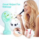 Mini Handheld Fan Battery Operated Small Personal Portable Speed Adjustable USB Rechargeable Fan Cute Design Powerful Eyelash Fan In Australia - Darrahopens
