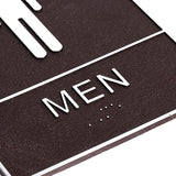 Men and Women Restroom Sign with Braille, 2pcs Restroom Sign for Business Bathroom Signs with Double Sided Tape for Business In Australia - Darrahopens