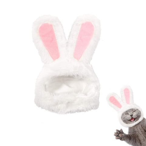 Cat Easter Cute Costume Pet Bunny Rabbit Hat with Ears for Cats Small Dogs Puppy Easter Party Costume Accessory Headwear
