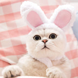Cat Easter Cute Costume Pet Bunny Rabbit Hat with Ears for Cats Small Dogs Puppy Easter Party Costume Accessory Headwear
