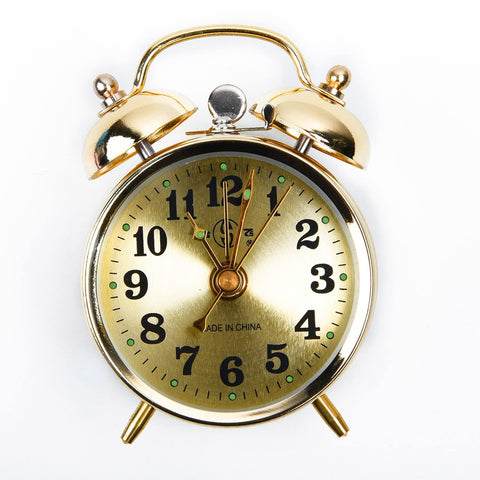 Loudly Alarm Clock for Heavy Sleepers, Manual Winding Mechanism, Gold Vintage Metal, Alarm Clock for Kids Bedroom In Australia - Darrahopens