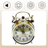 Loudly Alarm Clock for Heavy Sleepers, Manual Winding Mechanism, Gold Vintage Metal, Alarm Clock for Kids Bedroom In Australia - Darrahopens