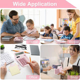 Calculators Desktop, Digit Dual Power Cute Calculator with Large LCD Display Big Button for Office Home and School (Pink) In Australia - Darrahopens